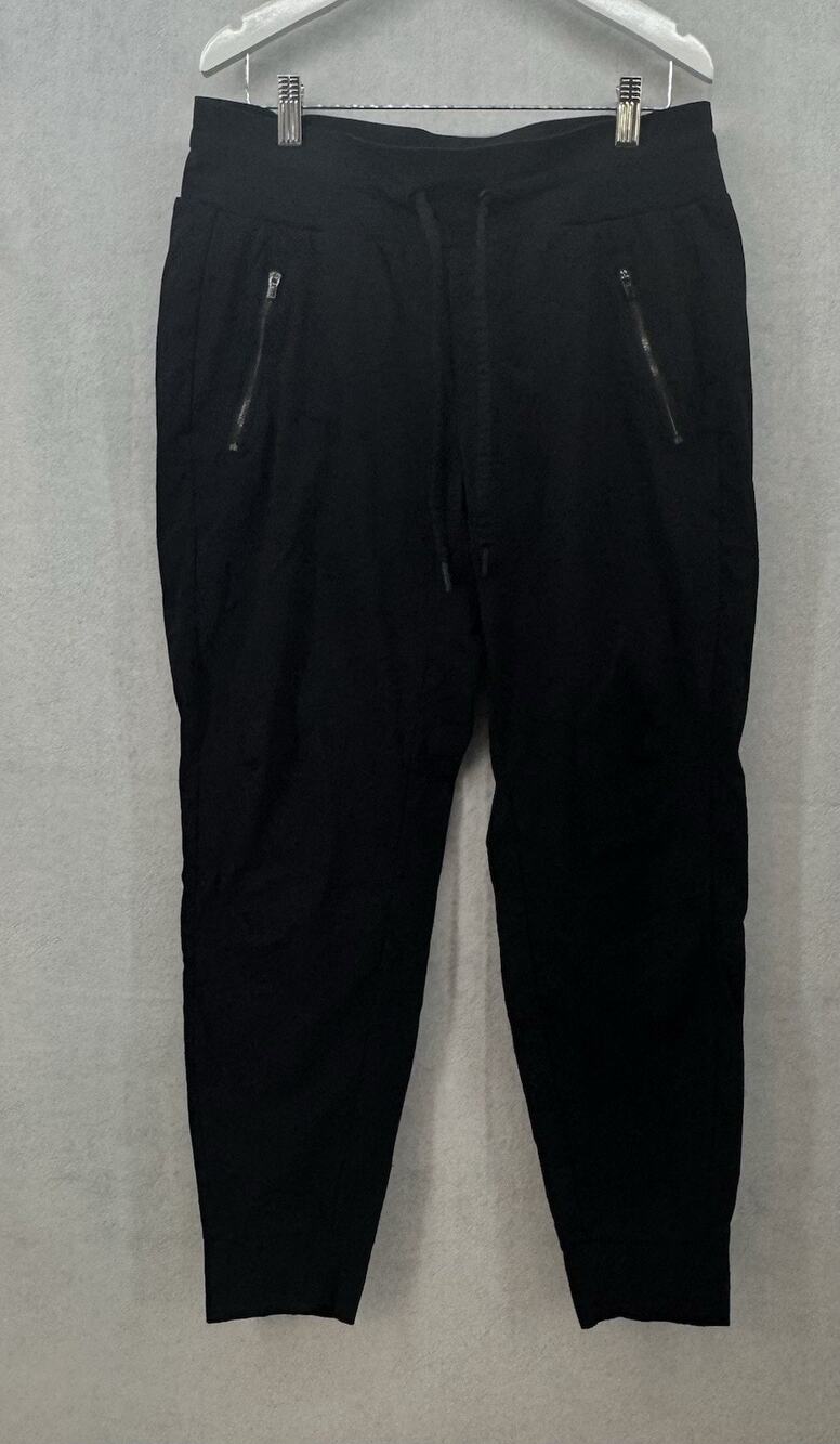 EUC Athleta Trekkie North High Rise Jogger Pants Black Pockets Hiking Size 8